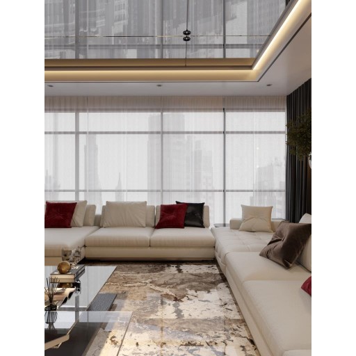 Спеченый камень Juliano Luxury Stone коричневый 120*270 1227FD18